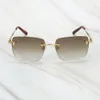 2020 Leopard Sunglasses Men Rimless Sun Glasses for Driving Wedding Club Glasses Frame for Decoration Lunette Soleil Femme9851369