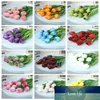 Livraison gratuite 31 PCS/LOT pu mini fleur de tulipe vraie touche bouquet de fleurs de mariage fleurs en soie artificielle pour la décoration de fête à la maison