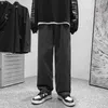 Lappster y2k preto baggy calas de brim para homem 2022 streetwear perna larga grfico baixo aumento da moda coreana 0309