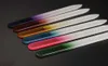 Fichiers à ongles de verre coloré Fichier de cristal durable Tableau tampon NailCare Nail Creat Tool 14cm pour manucure UV Tool Polonais MJ11