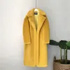 Zarif Kış Ceket Kadın Moda Peluş Sahte Vizon Kürk Palto Gevşek Kürk Ceket Yüksek Kaliteli Palto Kalın Sıcak ceketler