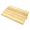 Jaswehome Planche à découper en bambou Lumière Organique Cuisine Planche de bambou Planche à découper en bois Outils de cuisine en bambou T200323