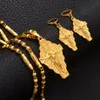 Anniyo Hawaii Jesus Jewelry Set Cross Pendant Necklaces Earrings Women Girls Gold Color Guam Micronesia Chuuk Pohnpei #212306 201222