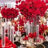 Для светодиодной свечи) Оптовая 8 оружия Crystal Wedding Candelabra Canded Center Center And Fore For Event Taper Top Decoration SENYU635