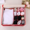 Storage Box with Lid Clothes Linen Organizer for Foldable Case LJ200812