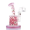 ROYAL 6" Colour honeycomb glass dab oil rig Hookahs bubbler 5MM thick includ quartz banger nail