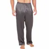 Mens Silk Satin Pyjamas Pyjamas Pants Lounge Slaapbodems Gratis PP S M L XL 2XL 3XL 4XL Plus 201109