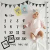 Milestone Couvertures Nouveau-né Photographie Fond Prop Serviette de bain pour bébé Tissu d'emballage de couette pour bébé ou couverture de cent jours 201210