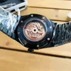 3 Style Topselling Hochwertiges Armbandwatch 41 mm schwarzer Edelstahl Perpetual Calender Moon Mechanische Automatik Herren Männer039S7238870