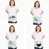Maternal Tees Love Mother and baby elephant print Funny Maternity Tops T-shirt Clothes Pregnant t shirts Cotton Women Pregnancy LJ201125