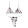 Neue Mode Druck Spitze Brelette Floral Frauen Bh und Höschen Set Komfortable Femme Bh Sets Zurück Verschluss Damen Unterwäsche Set Y200708