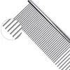 S M L Size Professional Pet Dog Grooming Combs Tools with Rounded Ends Stainless Steel Teeth Removing Tangles Knots Long and Short Haired Dogs Cat SN4468