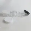 50 x 30g DIY Mini Portable Small Jar Pot Box Makeup Nail Art Cosmetic Cream 30cc Box Black Clear White Cap Container