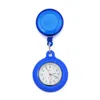 Colourful Pocket Watches Blank Badge Reel Retractable Nurse Doctor Silicone Watch Fashion Hospital Hang Clips Quartz Gift Watches Clock