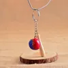 Mooie Mini Baseball Sleutelhangers Bat Sleutelhangers voor Sport Geschenken Bal Sleutelhanger Ring Gratis Shippin