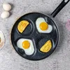 Aluminium Fourhole Pot de friture Pouser d'omelette épaissie Panne d'œufs antiadhésive Panne de cuisson portable Poux d'oeuf Breakfast Maker VT19426483822