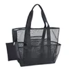 Mesh Beach Bag Grote Lichtgewicht Markt Kruidenierswinkel Picknick Beach Tote Green Blue Black Beach Toy Bags RRE12808