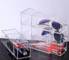 Organizador de maquillaje acrílico transparente multifunción, caja de almacenamiento portátil, cajón de almacenamiento para maquillaje, bolígrafo para gafas, caja de exhibición para cosméticos 1279c