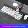 Новые механические игровые клавиатуры мышиные комбинации Полностью программируемая USB -проводная клавиатура с Luminescent Bearlight Computer Keyboard183Y