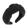 Woolen Hairband Top Knot Turban Vintage Styl Head Hoop Norek Fur Zimowy Pałąk Pałąk Dla Kobiet Dziewczyny Solid Color Strores