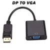 DisplayPort Ekran Bağlantı Noktası DP VGA Adaptörü Kablosu Erkek Kadın Dönüştürücü PC Bilgisayar Dizüstü HDTV Monitör Projektör Opp Torba MQ200 Ile