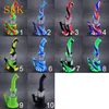 13.5'' water pipe RIG smoking bong non fading colorful silicone bongs shisha glass bong dabs rig thick glass filter bubbler Hookah