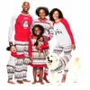 عائلة عيد الميلاد منامة مطابقة ملابس الأم الأب الاطفال الملابس مجموعات عيد الميلاد ثلج printedpajamas النوم Nighty YHM29-YFA