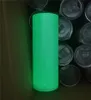 Stanleiness Local WarehouseSublemation Glow in the Dark Tumbler 20 oz en blanco flaco Tumblers con pintura luminosa Magia de acero de acero T Modr