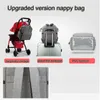 Moda Mummia Maternità Borsa per pannolini Passeggino Ganci Borsa per pannolini per bambini di grande capacità Zaino da viaggio Designer Borsa per allattamento Cura del bambino LJ200827