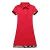 Womens Designers Casual Dresses Summer Dress Fashion 100% Cotton Shirt Clothing A-line Skirt Fresh Sweet Multiple Colour Asian Size