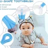 NXY Cebruss de dientes Children Ushaped039s Cepillo de dientes 360 grados de sílice de sílice de sílice de cuidado oral limpieza 02159028826