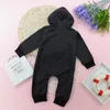 Odzież dziecięca Bawełniana Odzież Baby Zipper Z Kapturem Pajaciki Maluch Dziewczyny Długie Rękaw Droki Niemowlę Books One Outdoor Chothes