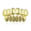 Hip Hop Tooth Braces Gold Color Plated Teeth Brace Man Woman Glossy Surface Stomatology Articles New Arrival 9 6lr L11032610