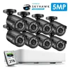 Systemy Zosi 5mp 8CH AHD Analogowy system nadzoru wideo Zestaw CCTV z kamerami bezpieczeństwa Watervision Wodoodporna IP67 Outdoor DVR HDD1