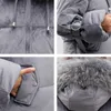 plus size women short parka winter solid bubble jacket for women hooded with fur collar thick coat femme kurtka damska 201126