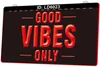 Sign LD6023 Only Good Vibes 3D Engraving LED Light Sign Wholesale Retail