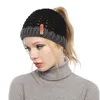 New Ladies Knit Hat Versatile Color Matching Design Soft Winter Warmth High Quality Hollow Top Hedging Hats
