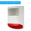 Livraison gratuite sirène stroboscopique filaire alarme sonore extérieure étanche lampe de poche rouge klaxon 120dB alarme sonore haut-parleur