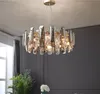 Postmodern K9 Crystal Luxury LED-ljuskrona Belysning Matsal Living Room E14 Ny hängande lampa Sovrum Lobby Hem Deco Fixtures