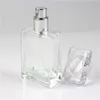 30ml glas parfym spray flaskor bärbar atomizer tomt påfyllningsbar klart svart rese kosmetisk behållare parfum tomma flaskor vt1959