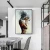 Pintura de lona Posters de parede e impressão Girl Flame Modern Abstract Mural Wall Art Pictures para Decoração da sala de estar Dining El 2714551355