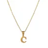 Letterinitiële ketting sierlijke hanger ketting voor vrouwen handgemaakte 18 inch gepersonaliseerde alfabet monogram charme kettingen voor tiener meisjes kinderen