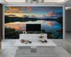 3d Yatak Odası Duvar Kağıdı Romantik Manzara Duvar Duvar kağıdı Güzel Göl Manzara Özel Fotoğraf Duvar kağıdı Mural 3D 3D