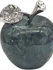 Neyisaa Unakite Apple Decor, cristales curativos bolsillo piedra fruta figurita artesanía decoración del hogar