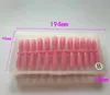 240pcs / box Punte per unghie acriliche finte naturali Suggerimenti per la copertura completa French Sharp Bara Ballerina Unghie finte Gel UV Strumenti per manicure