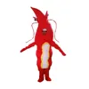 2018 Vente directe d'usine Costumes de mascotte de homard de crabe rouge Vêtements de dessin animé unisexe Thème animal marin Mascotte Costume de carnaval Partie d'anniversaire