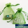 50 pz 13x18 cm Sacchetti regalo in organza Sacchetti per imballaggio di gioielli Decorazione della festa nuziale Sacchetti estraibili Sacchetti regalo Bianco 77