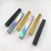 Partihandel Tomma holografiska lådor Soft Box för självhäftande flytande eyeliner Pen Custom Private Label Färgglada Glitterade Förpackningar 20st