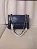 Fashion Handbag Sale Up to 50% Off Tory tassel Single Shoulder Messenger chain women's lattice embroidered bag
