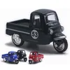 Mini alliage en plastique Tricycle rétro Simulation trois roues moto jouet moulé sous pression Autorickshaw modèle Figure jouets pour enfants cadeaux 229066142